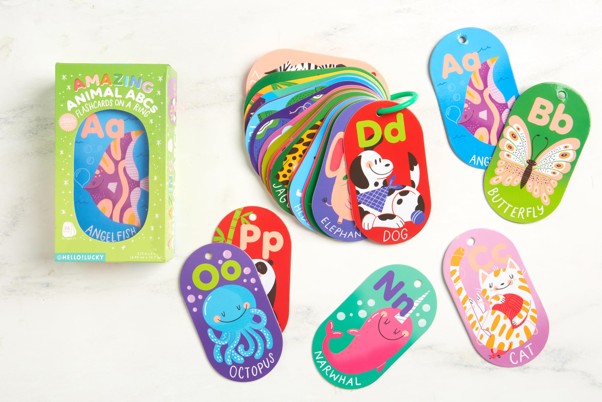 Foto 8 pulgar | Tarjetas Didácticas C.r. Gibson ¡hola! Lucky Amazing Animal Abc 1+ - Venta Internacional.