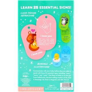 Foto 3 | Flash Cards C.r. Gibson ¡hola! Signo Con Las Primeras Palabras De Lucky Baby - Venta Internacional.