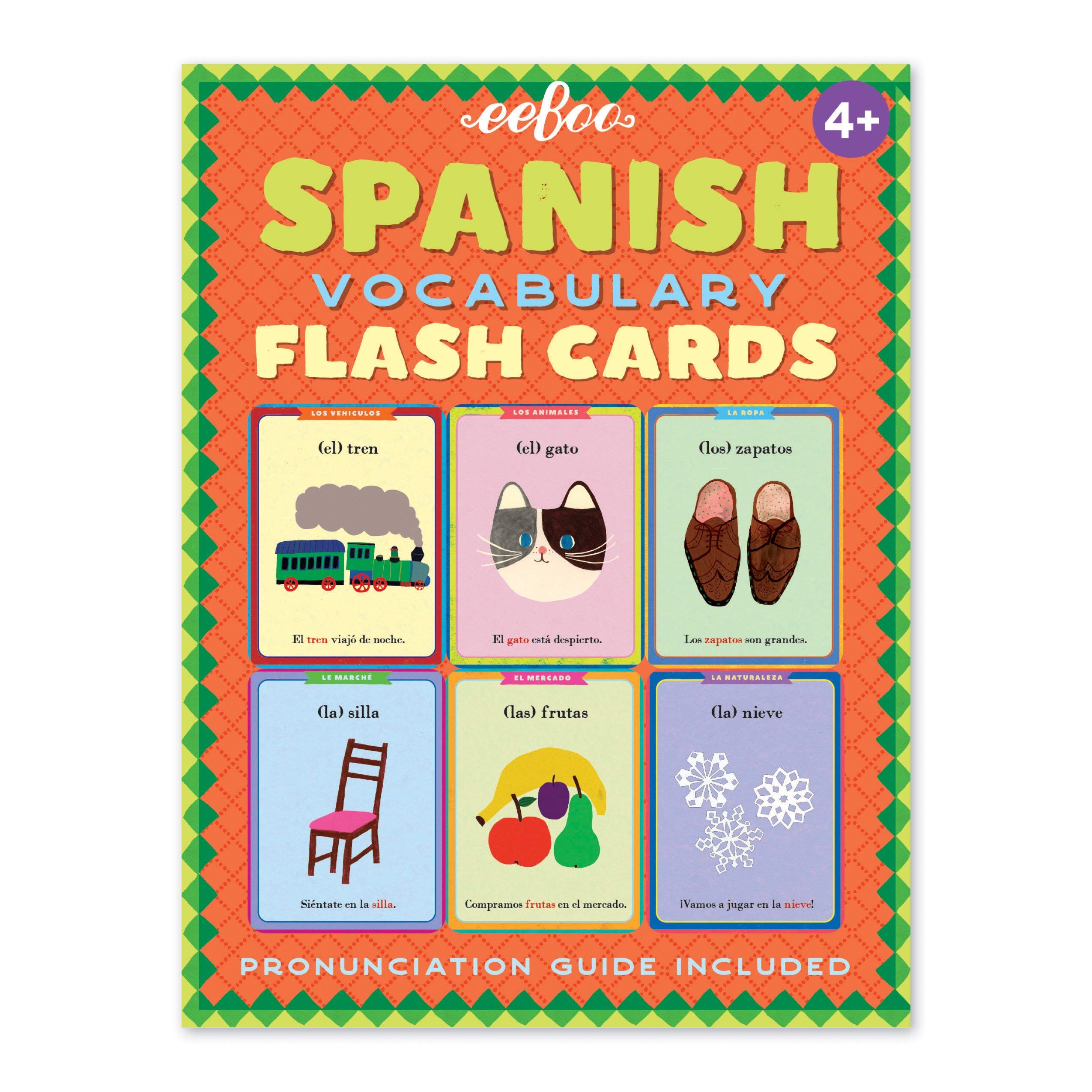 Foto 1 | Tarjetas Didácticas Eeboo Vocabulario En Español Para Niños Mayores De 4 Años - Venta Internacional.