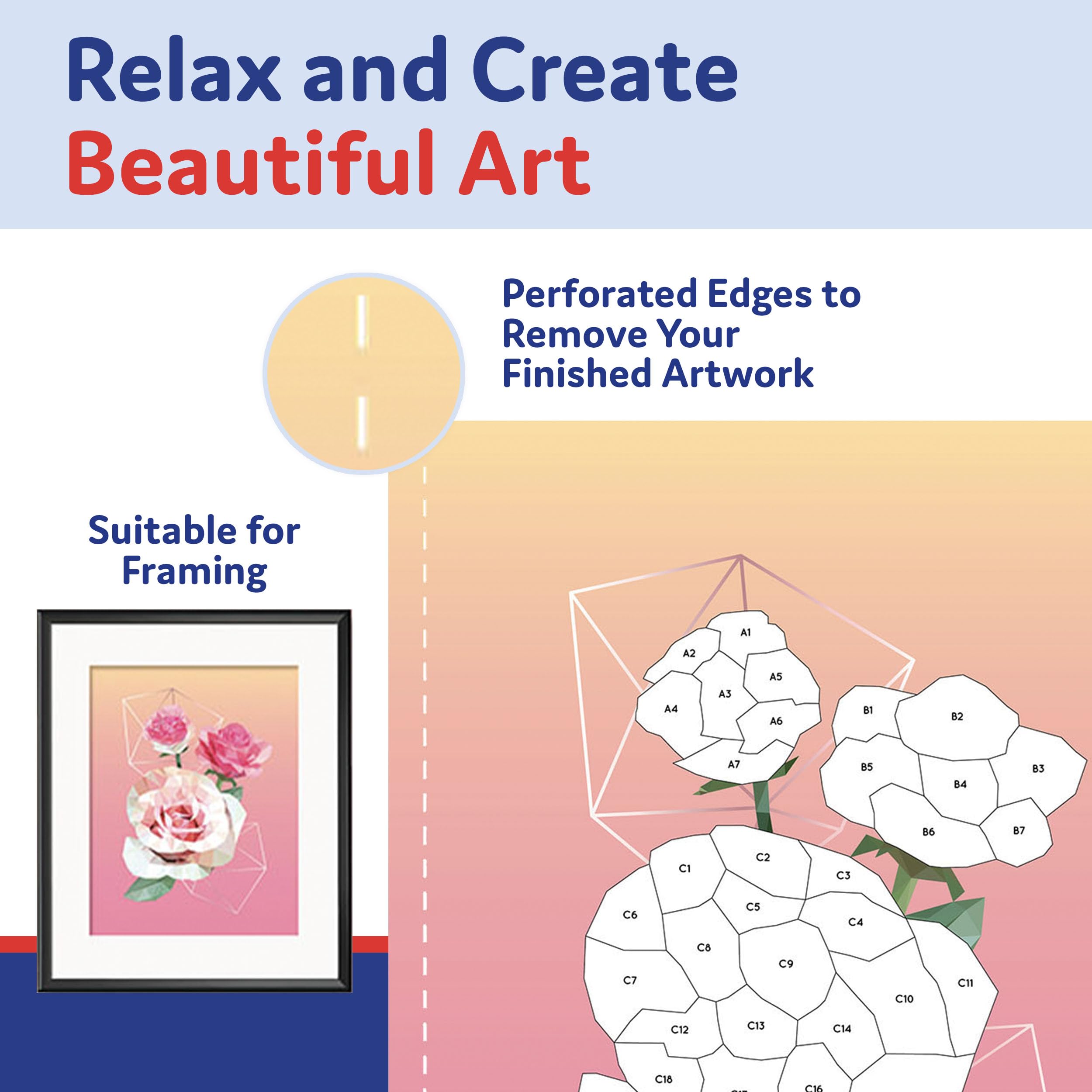 Foto 4 pulgar | Juego De Libros Con Pegatinas Por Números Papp, Pegatinas Con Mosaicos Para Todas Las Edades - Venta Internacional.