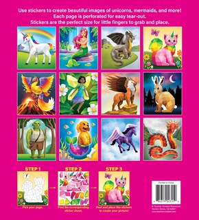 Foto 4 | Libro De Rompecabezas Con Pegatinas, Recursos Creados Por El Profesor, Criaturas Mágicas - Venta Internacional.