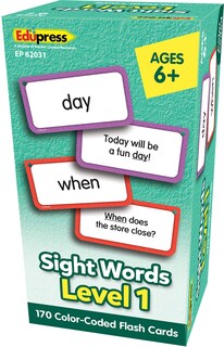 Foto 5 | Flash Cards Edupress Sight Words De Nivel 1 Con 170 Tarjetas - Venta Internacional.