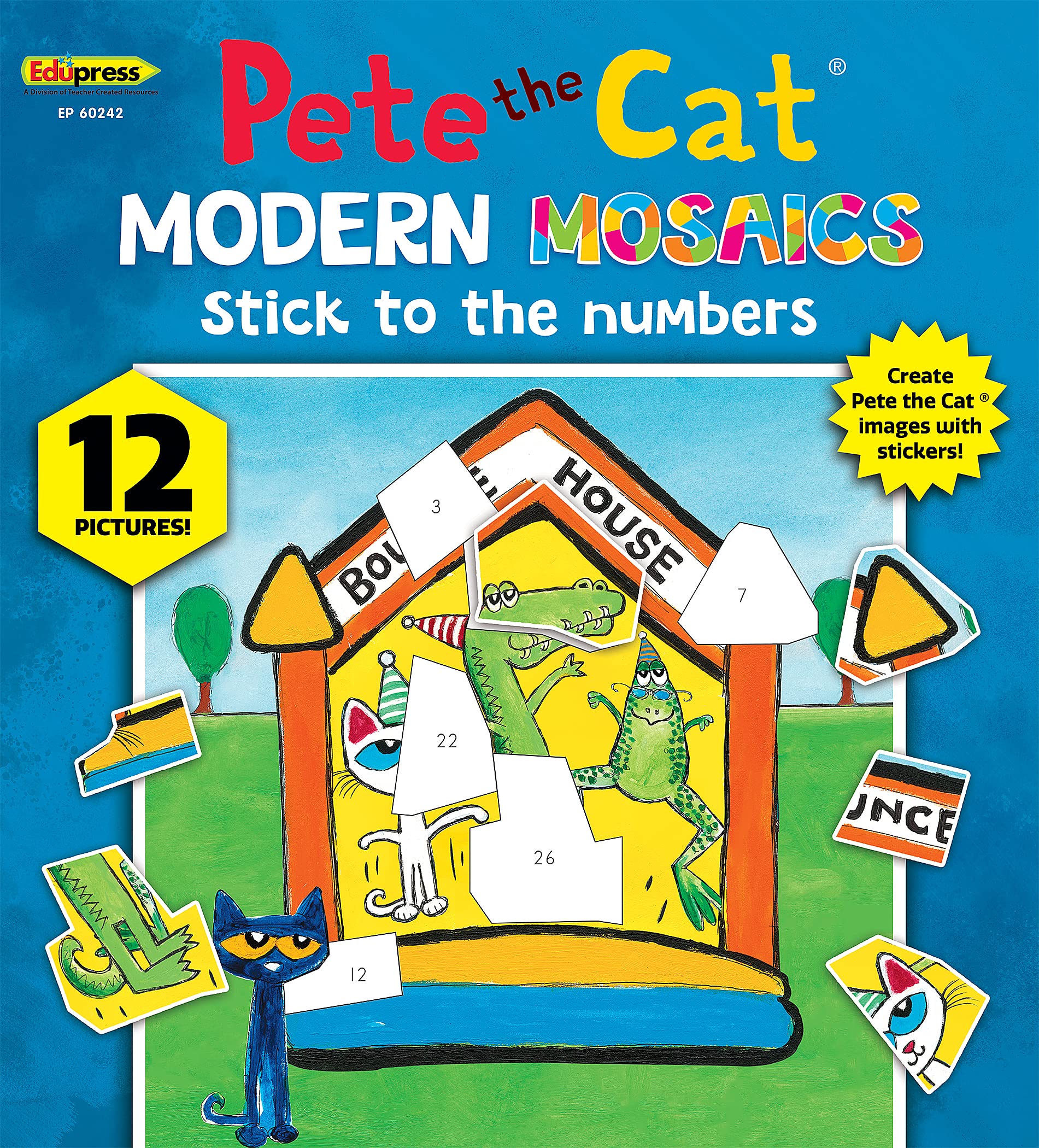 Libro De Rompecabezas Con Pegatinas, Recursos Creados Por El Profesor Pete The Cat - Venta Internacional.