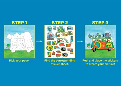 Foto 2 | Libro De Rompecabezas Con Pegatinas, Recursos Creados Por El Profesor Pete The Cat - Venta Internacional.
