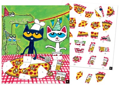Foto 3 | Libro De Rompecabezas Con Pegatinas, Recursos Creados Por El Profesor Pete The Cat - Venta Internacional.