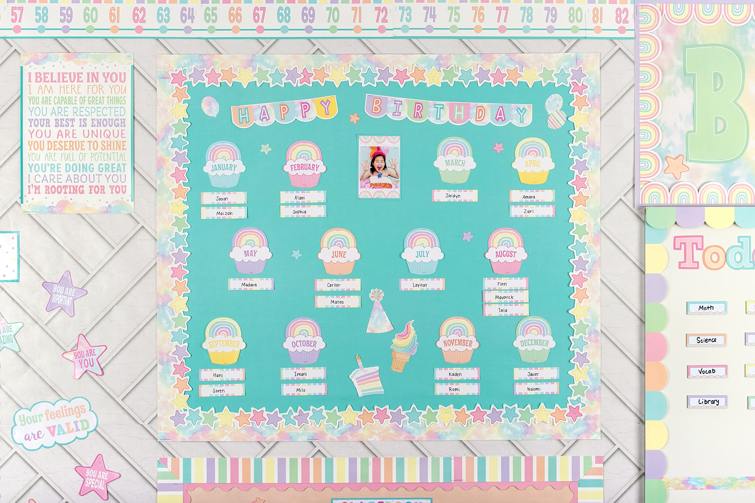 Foto 4 pulgar | Set De Tablones De Anuncios, Recursos Creados Por Maestros, Pastel Pop - Venta Internacional.