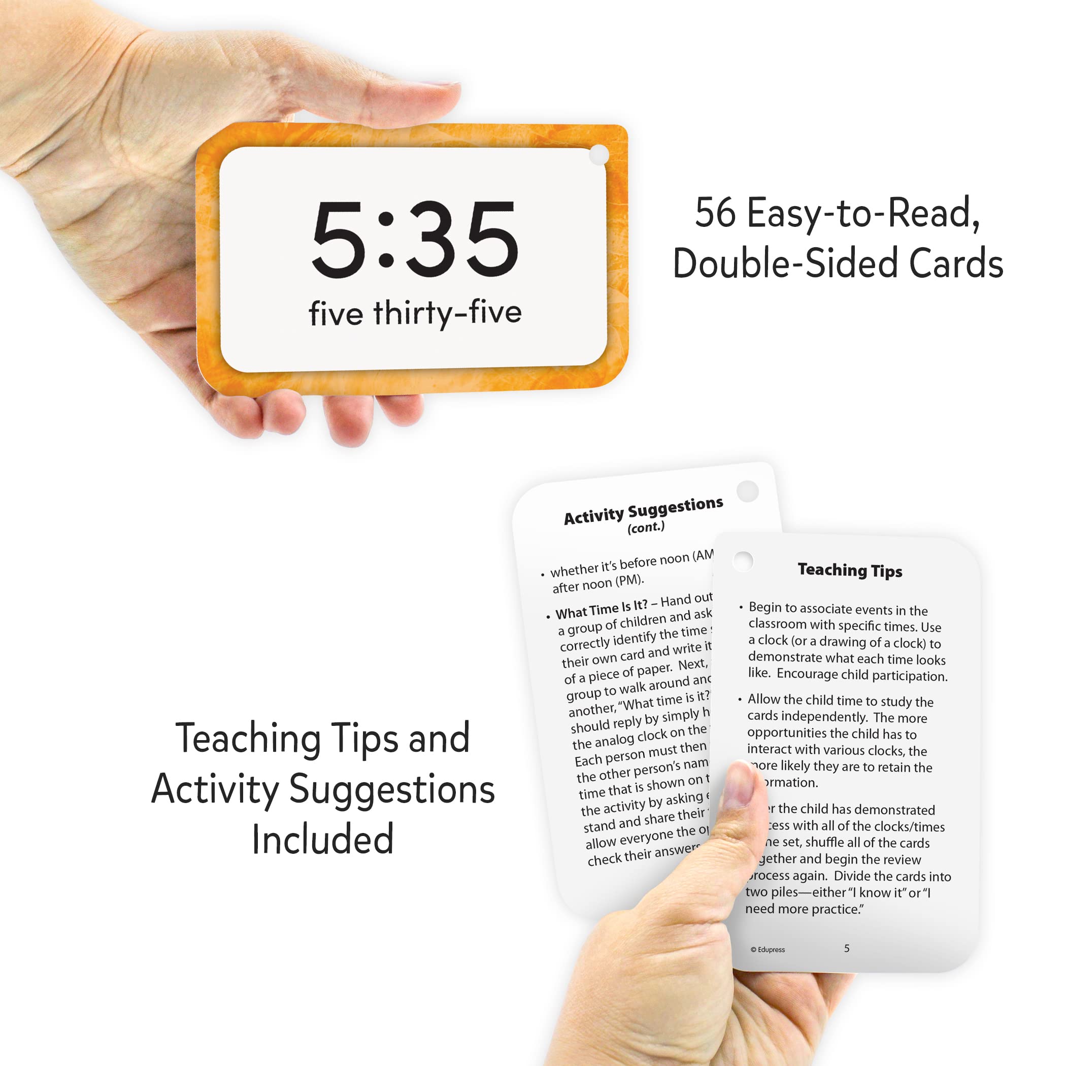 Foto 4 pulgar | Tarjetas Didácticas para Aprender a Leer la hora 56 Tarjetas - Venta Internacional
