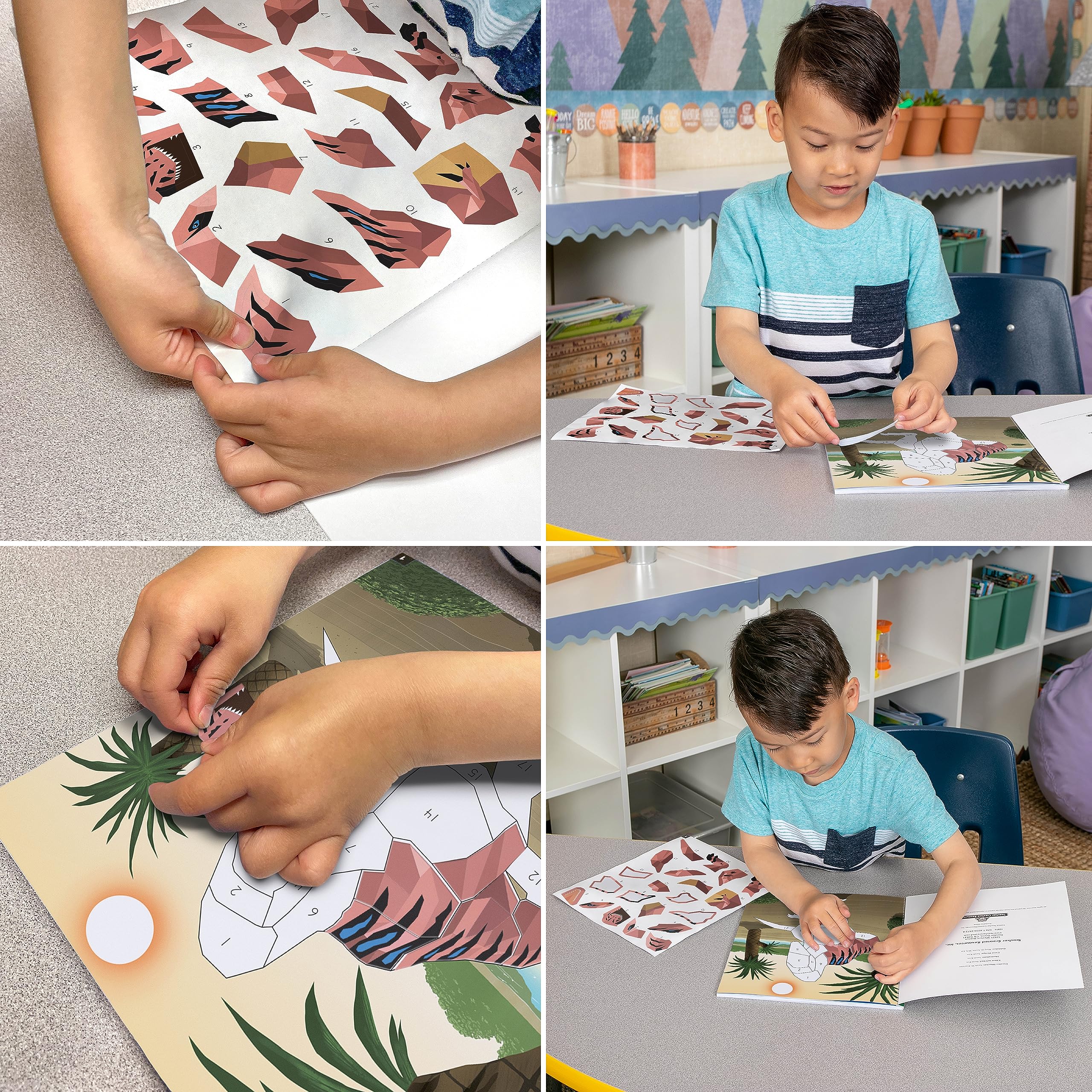 Foto 6 pulgar | Los Mosaicos Se Adhieren A Los Números Recursos Creados Por El Maestro - Venta Internacional.