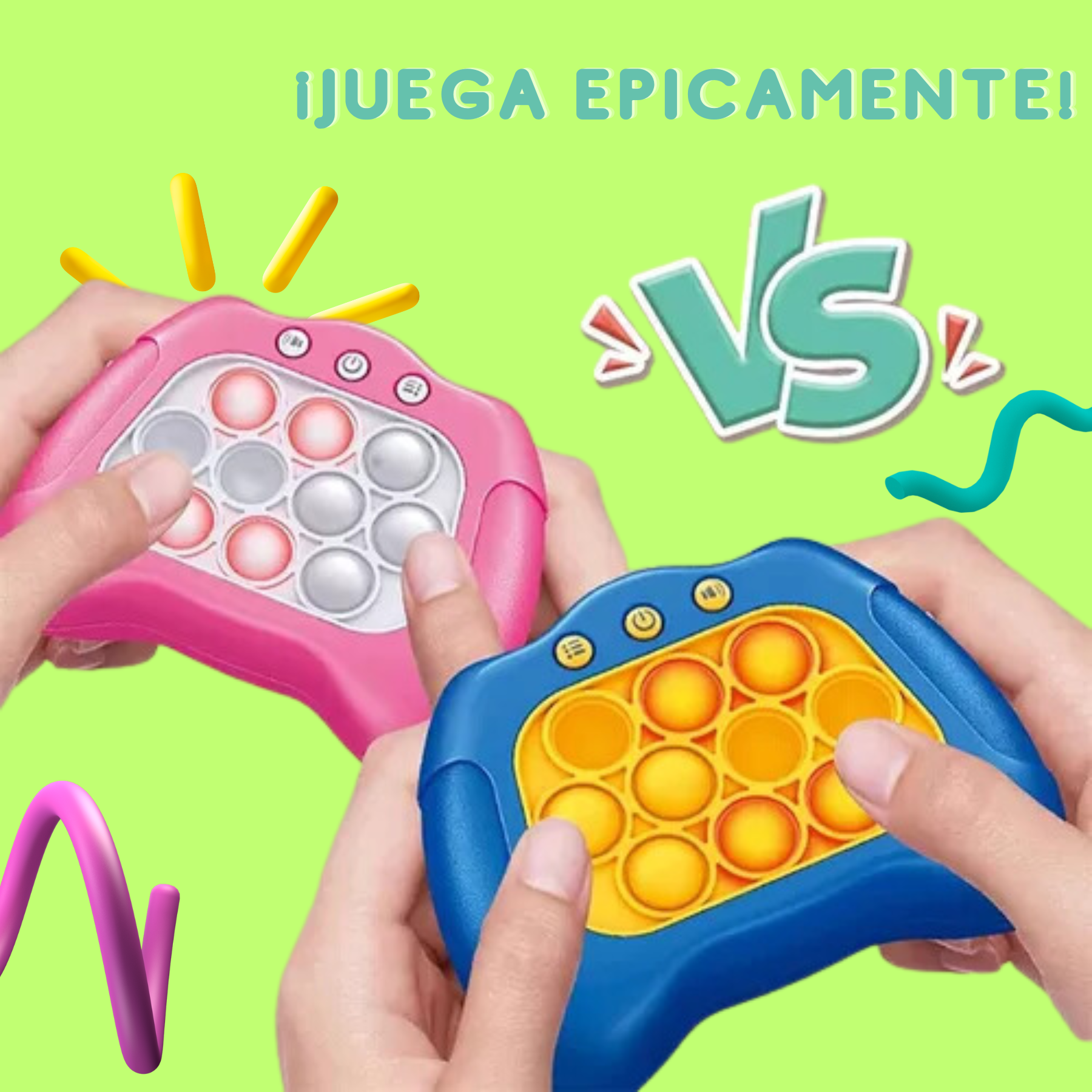 Foto 4 pulgar | Juego Quick Push Pop It Consola de Respuesta Rápida Sensorial Naranja