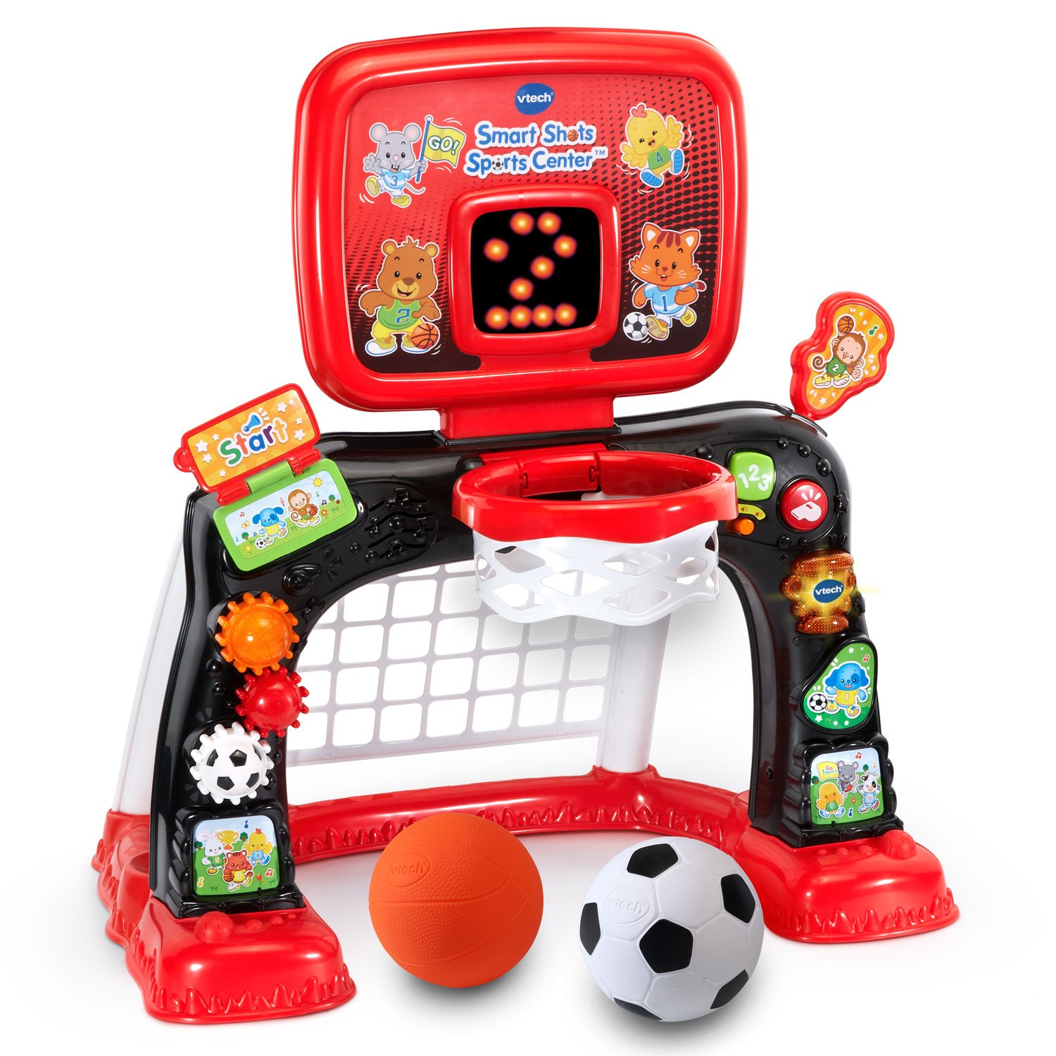 Venta Internacional - Sports Center Vtech Smart Shots con Balones de Baloncesto y Fútbol