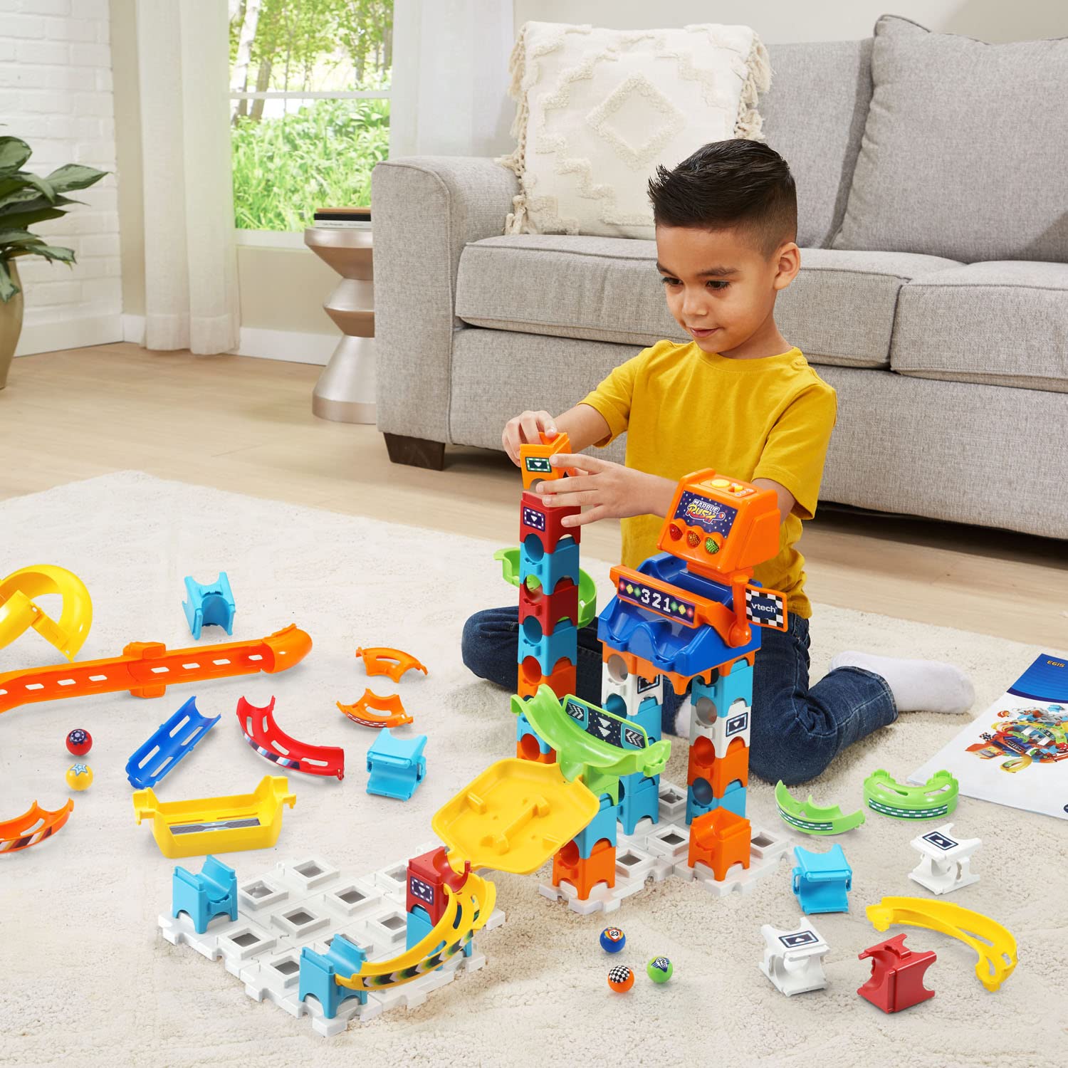 Foto 8 pulgar | Venta Internacional - Set Toy Vtech Marble Rush Raceway Con 73 Piezas De Construcción