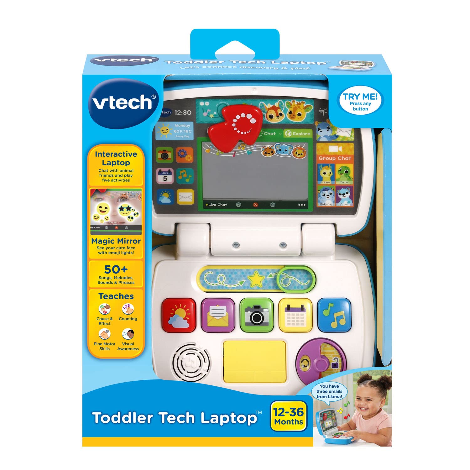 Foto 8 pulgar | Venta Internacional - Ordenador Portátil de Juguete VTech con Luces/ Música y Sonidos