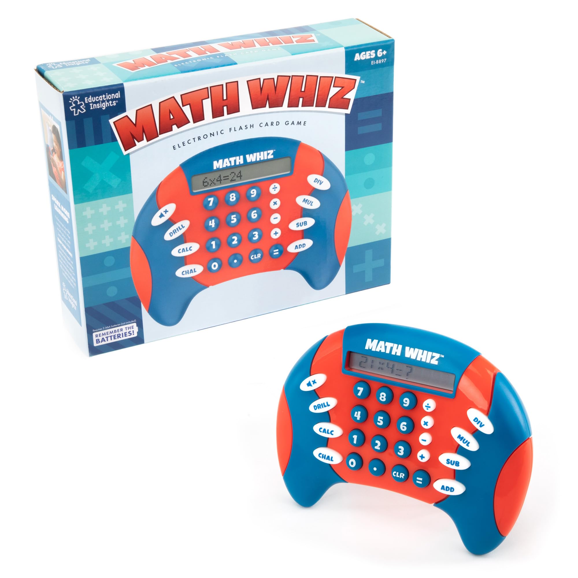 Foto 7 | Venta Internacional - Juego Electrónico De Matemáticas Educational Insights Math Whiz, 6+