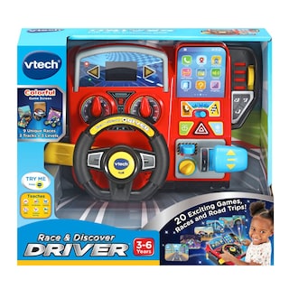 Foto 7 | Venta Internacional - Juguete De Conducción Vtech Race And Discover Driver Para Niños De 3 A 6 Años