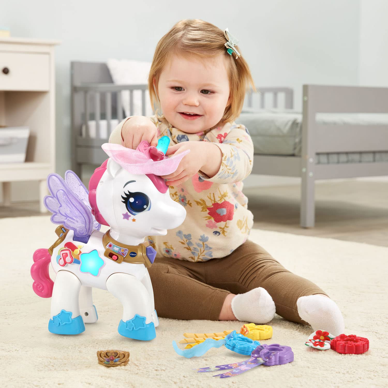 Foto 5 | Venta Internacional - Juguete Vtech Style Y Glam On Unicorn Con 6 Accesorios