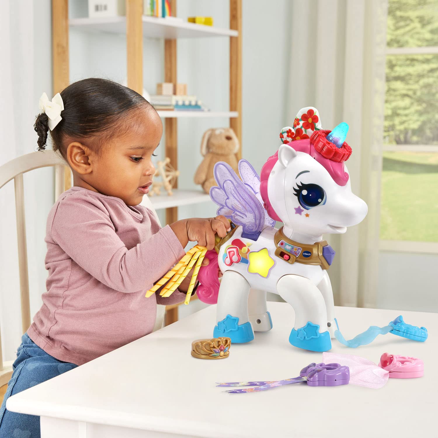 Foto 6 | Venta Internacional - Juguete Vtech Style Y Glam On Unicorn Con 6 Accesorios