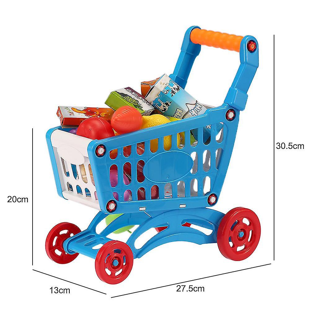 Foto 3 pulgar | Venta Internacional - Mini Carrito de Compras Azul para Niños