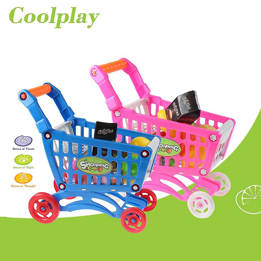 Foto 5 pulgar | Venta Internacional - Mini Carrito de Compras Azul para Niños