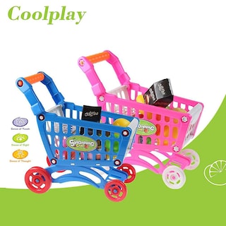 Foto 4 | Venta Internacional - Mini Carrito de Compras Azul para Niños