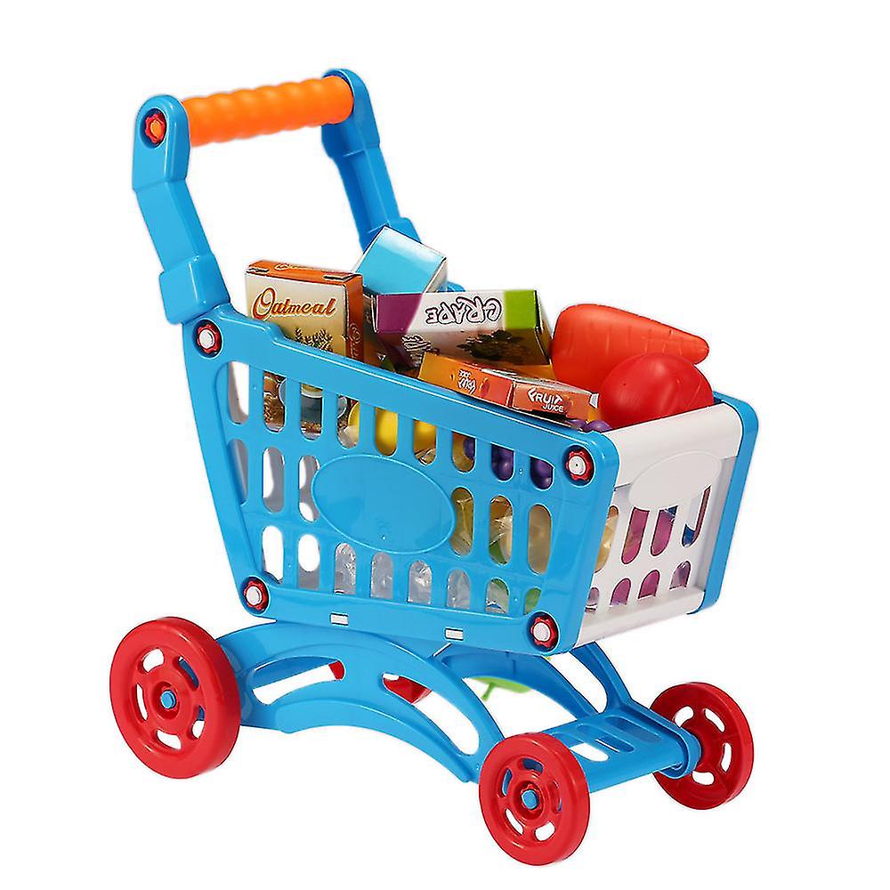 Foto 6 pulgar | Venta Internacional - Mini Carrito de Compras Azul para Niños