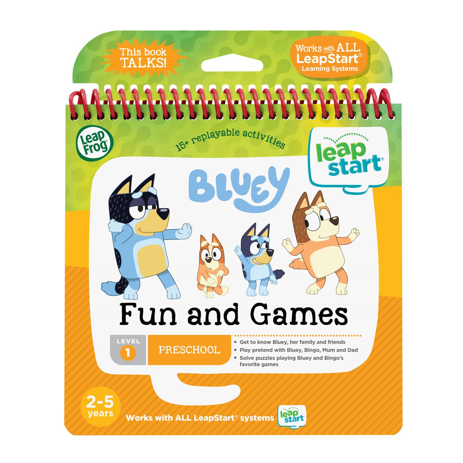 Foto 2 pulgar | Libro De Actividades Leapfrog Leapstart Bluey Diversión Y Juegos - Venta Internacional.