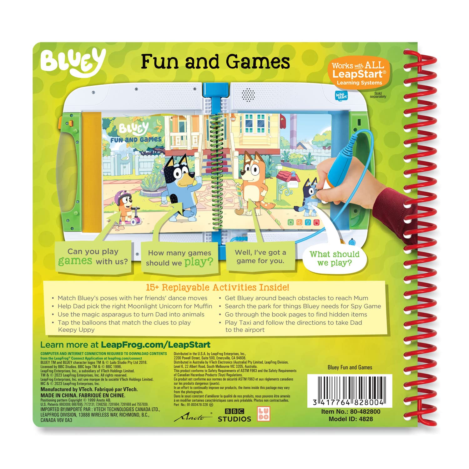 Foto 7 pulgar | Libro De Actividades Leapfrog Leapstart Bluey Diversión Y Juegos - Venta Internacional.