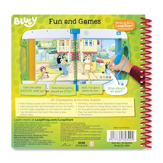 Foto 6 | Libro De Actividades Leapfrog Leapstart Bluey Diversión Y Juegos - Venta Internacional.