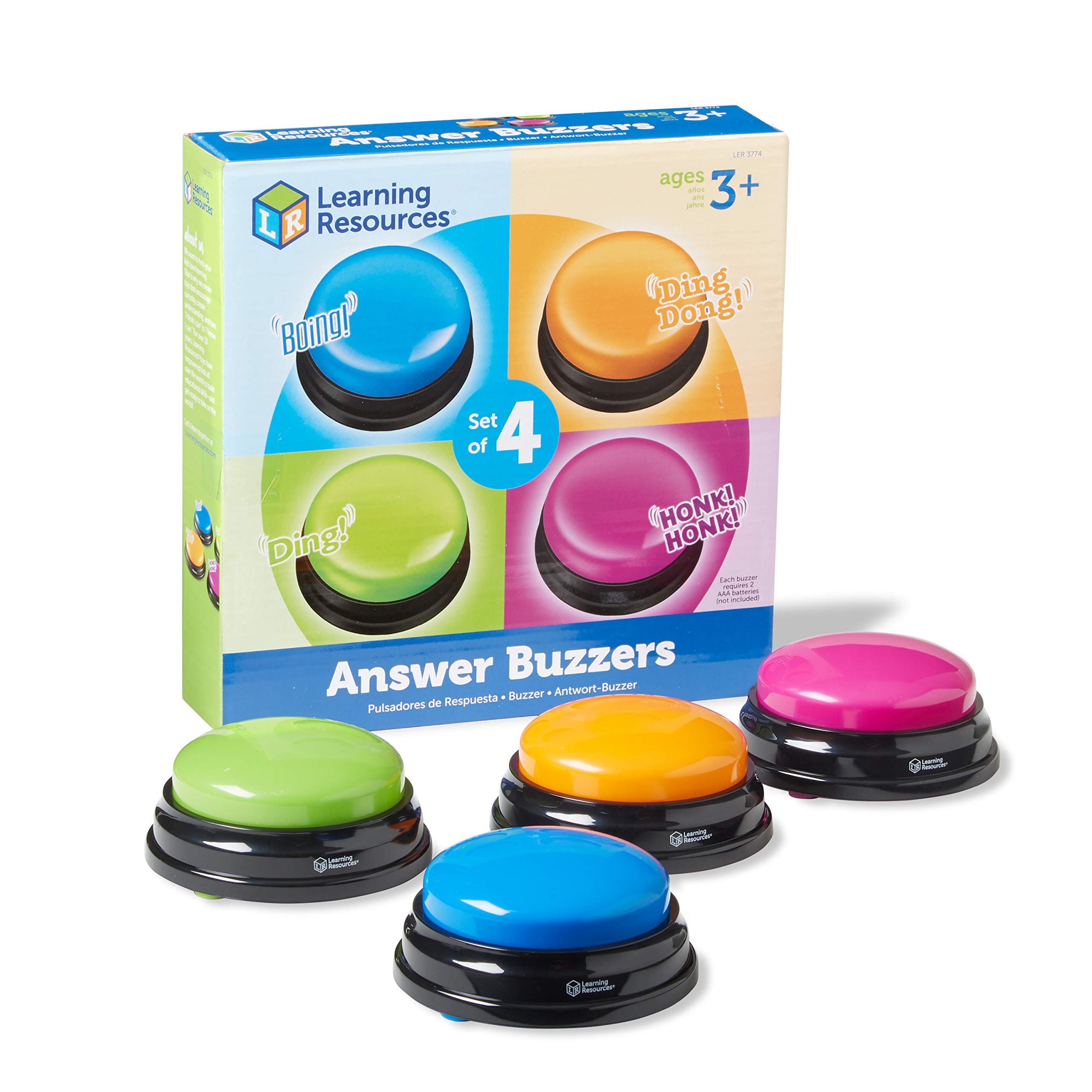 Foto 2 pulgar | Juego De 4 Recursos De Aprendizaje Answer Buzzers Para Niños Mayores De 3 Años - Venta Internacional.