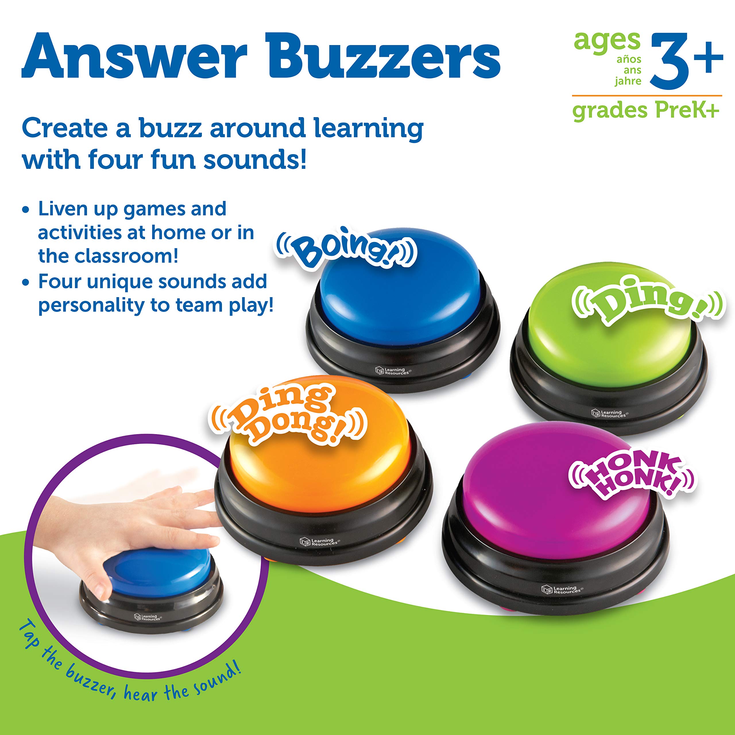 Foto 7 pulgar | Juego De 4 Recursos De Aprendizaje Answer Buzzers Para Niños Mayores De 3 Años - Venta Internacional.