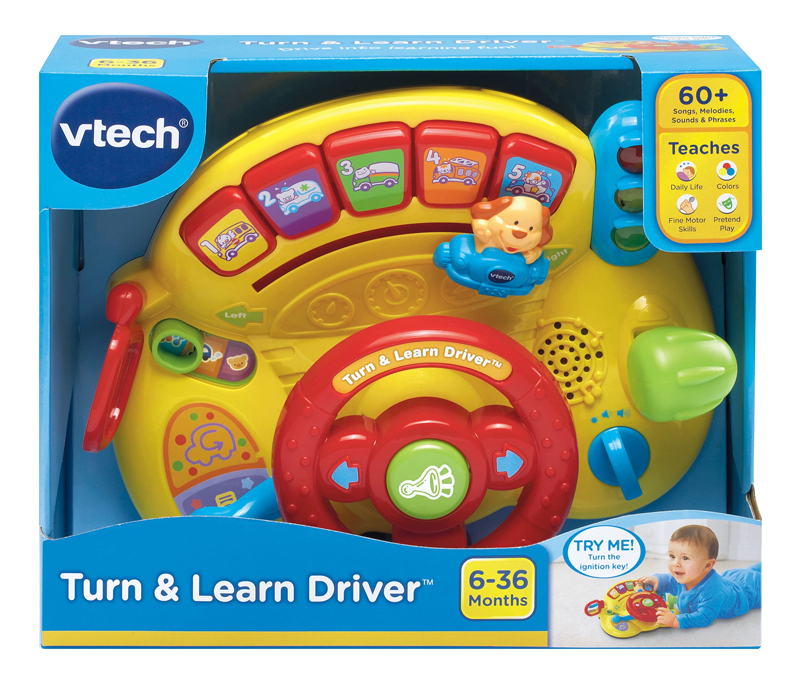 Foto 5 pulgar | Controlador Turn And Learn De Toy Vtech, Amarillo, Para Niños De Más De 6 A 3 Años - Venta Internacional.