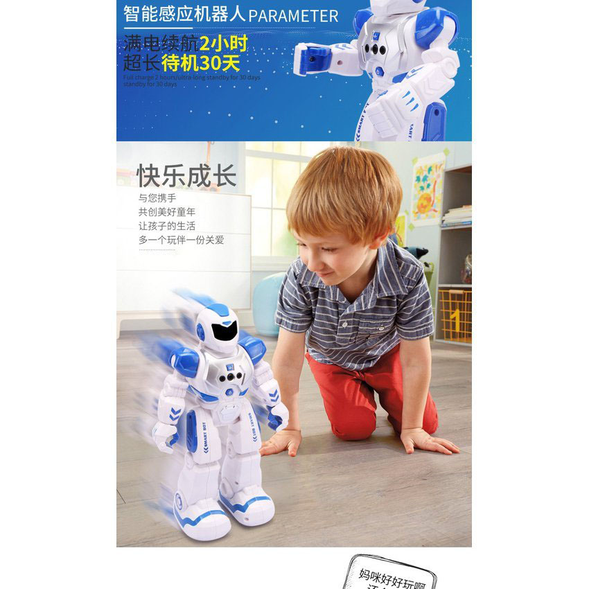 Foto 5 | Robot De Control Remoto Inteligente Para Niños, Robot Programable, Azul - Venta Internacional.