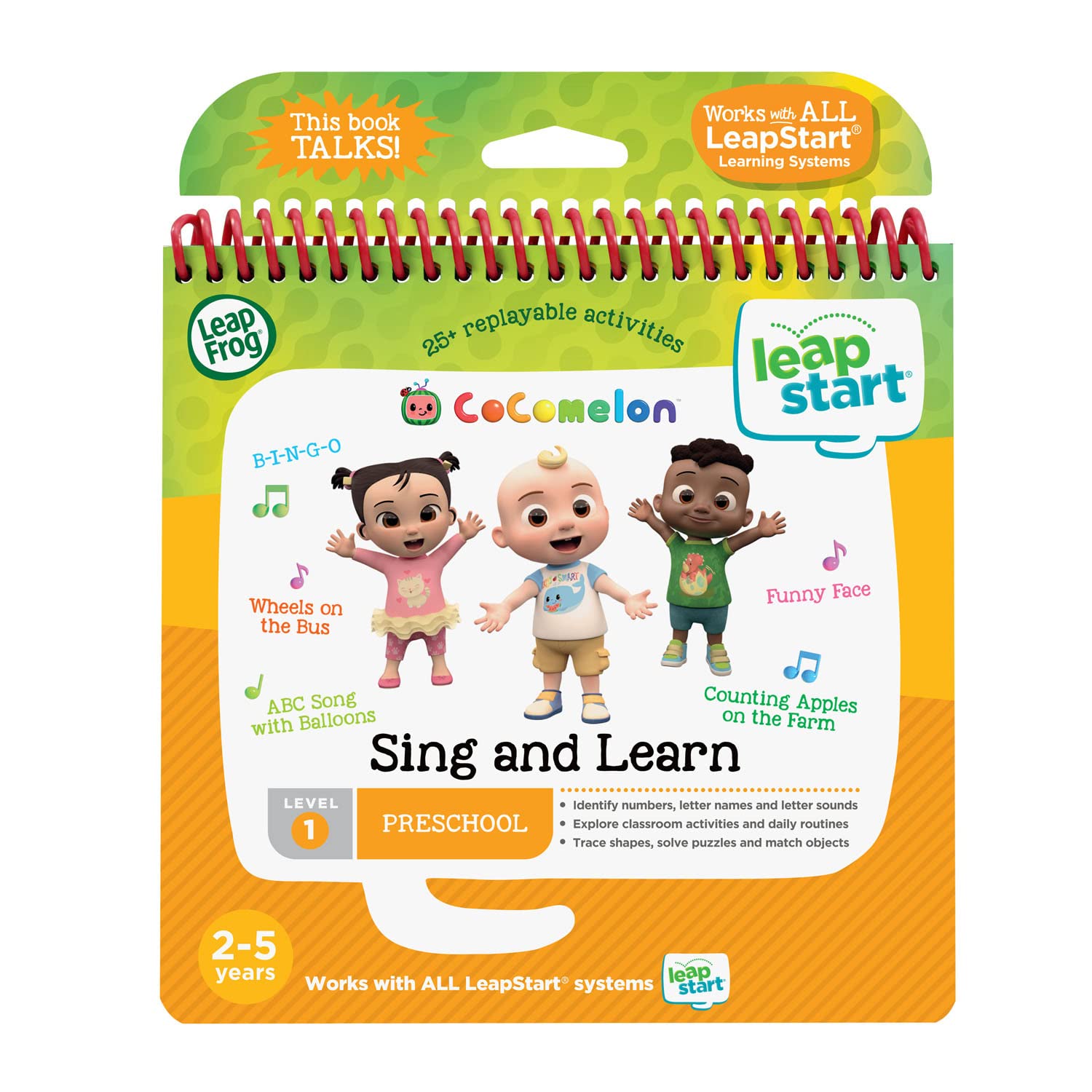 Foto 2 pulgar | Libro De Actividades Leapfrog Leapstart Cocomelon Sing And Learn - Venta Internacional.