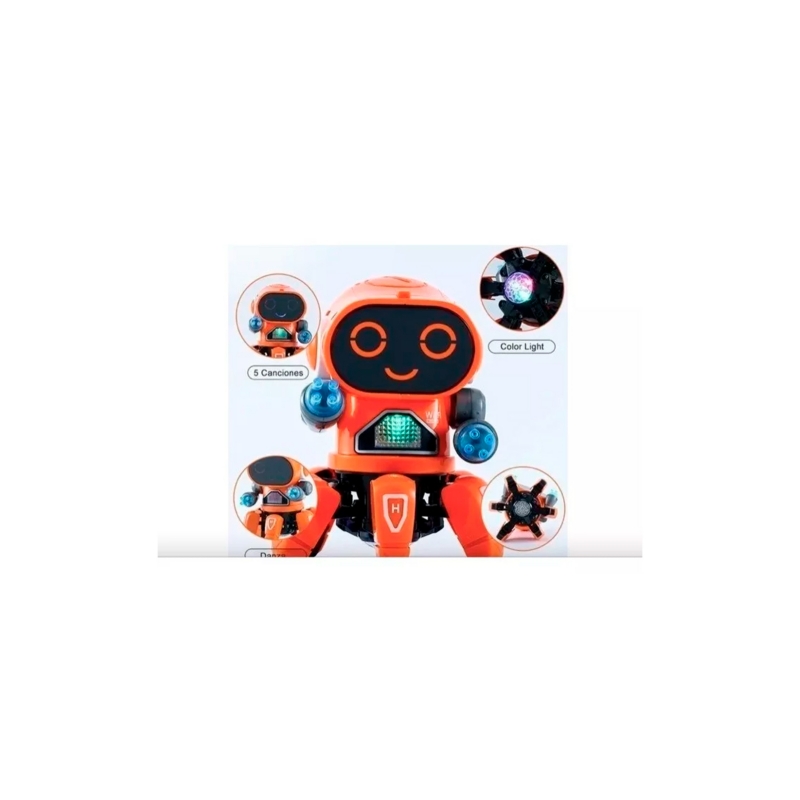 Foto 2 | Smart Robot Toy Bot De 6 Garras Con Luz, Música Para Niños Mayores De 3 Años - Venta Internacional.