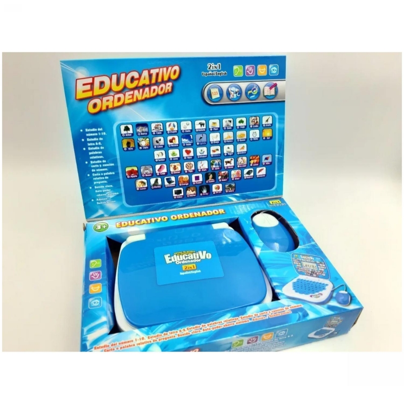 Foto 3 pulgar | Computadora Educativa De Juguete Inglés-español Para Niños - Venta Internacional.