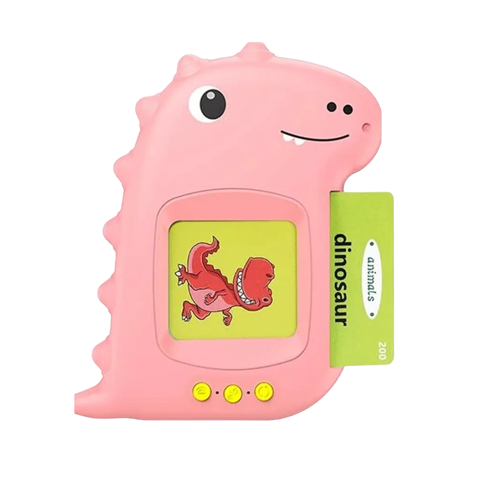 Foto 2 pulgar | Computadora Didactica Español/inglés Juguetes Para Niños Dinosaurio Rosa