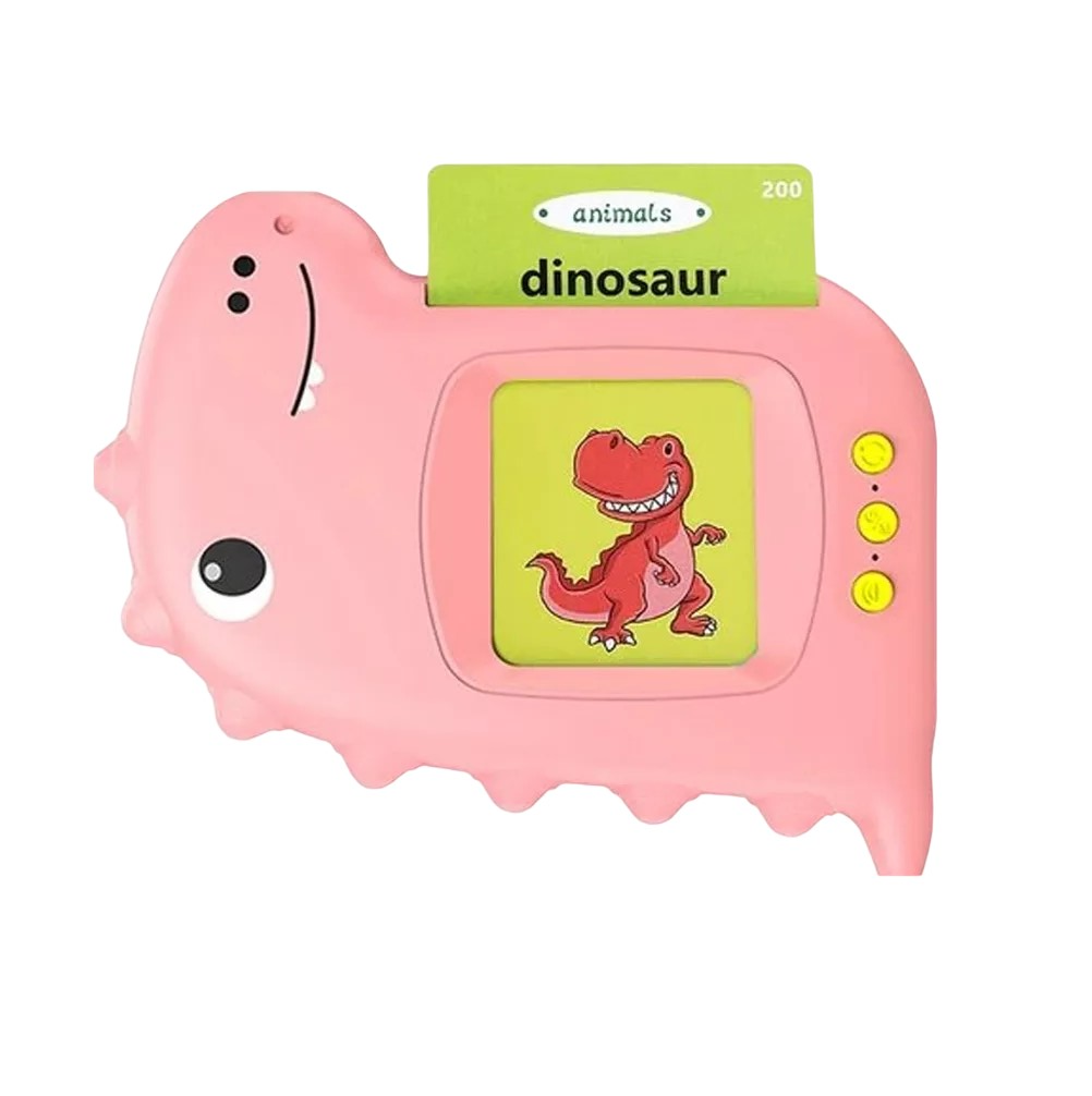 Foto 6 pulgar | Computadora Didactica Español/inglés Juguetes Para Niños Dinosaurio Rosa