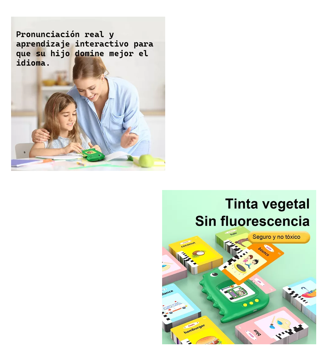 Foto 5 pulgar | Computadora Didactica  Juguetes Para Niños Español/inglés Dinosaurio Verde