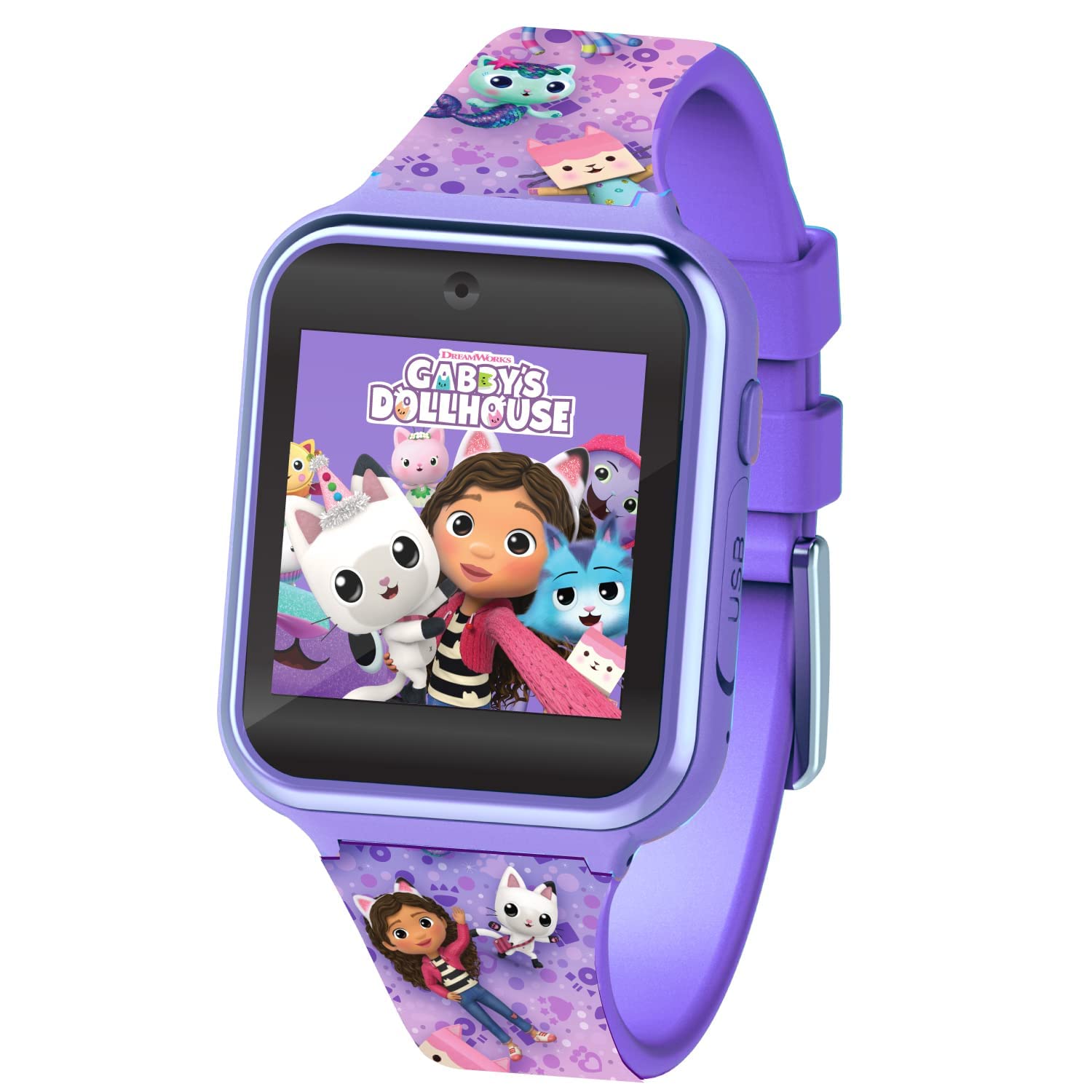 Foto 2 pulgar | Reloj Inteligente Accutime Kids Gabby's Doll House Gab4007az Púrpura - Venta Internacional.