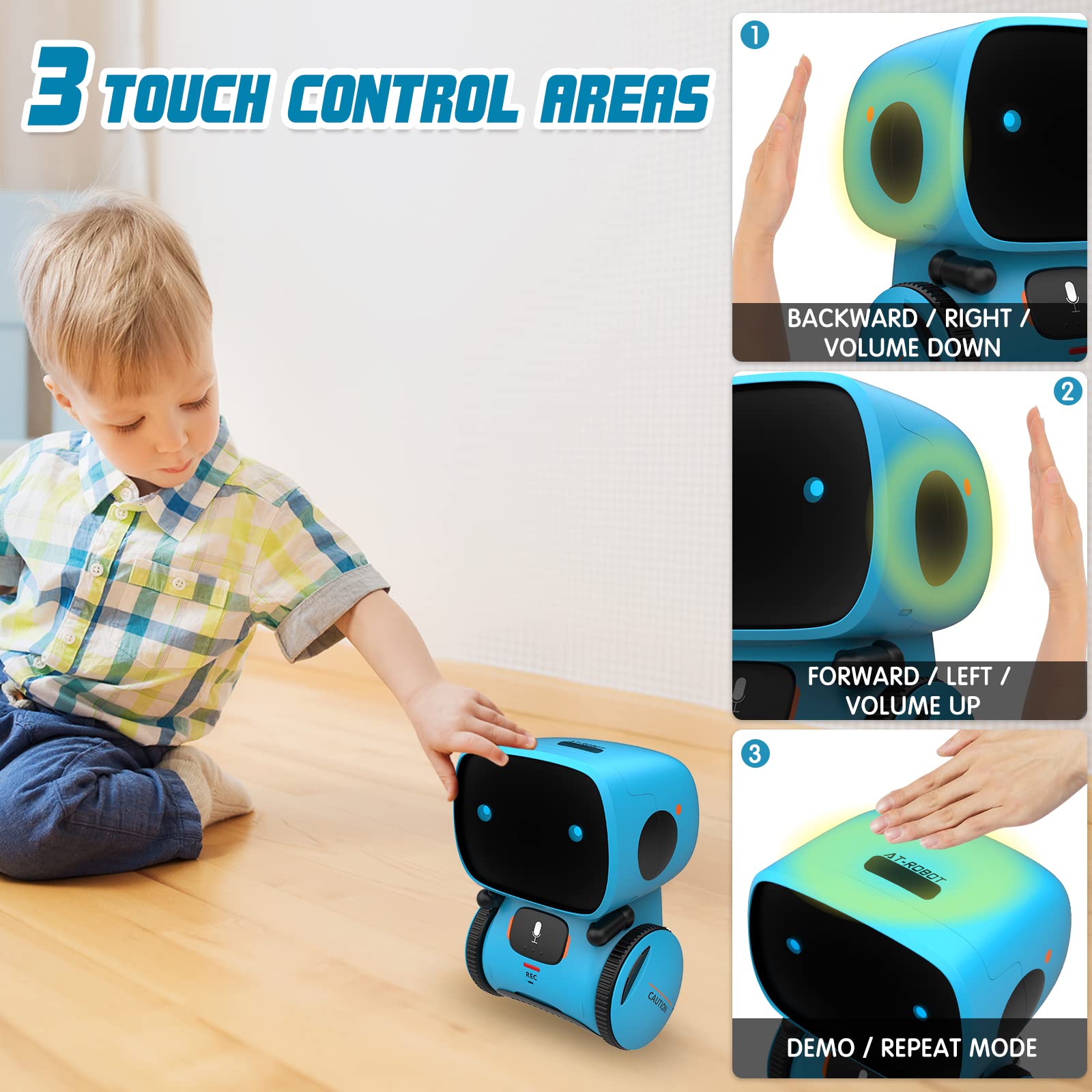 Foto 4 pulgar | Robot De Juguete Gilobaby Interactive Smart Talking Para Niños A Partir De 3 Años, Azul - Venta Internacional.