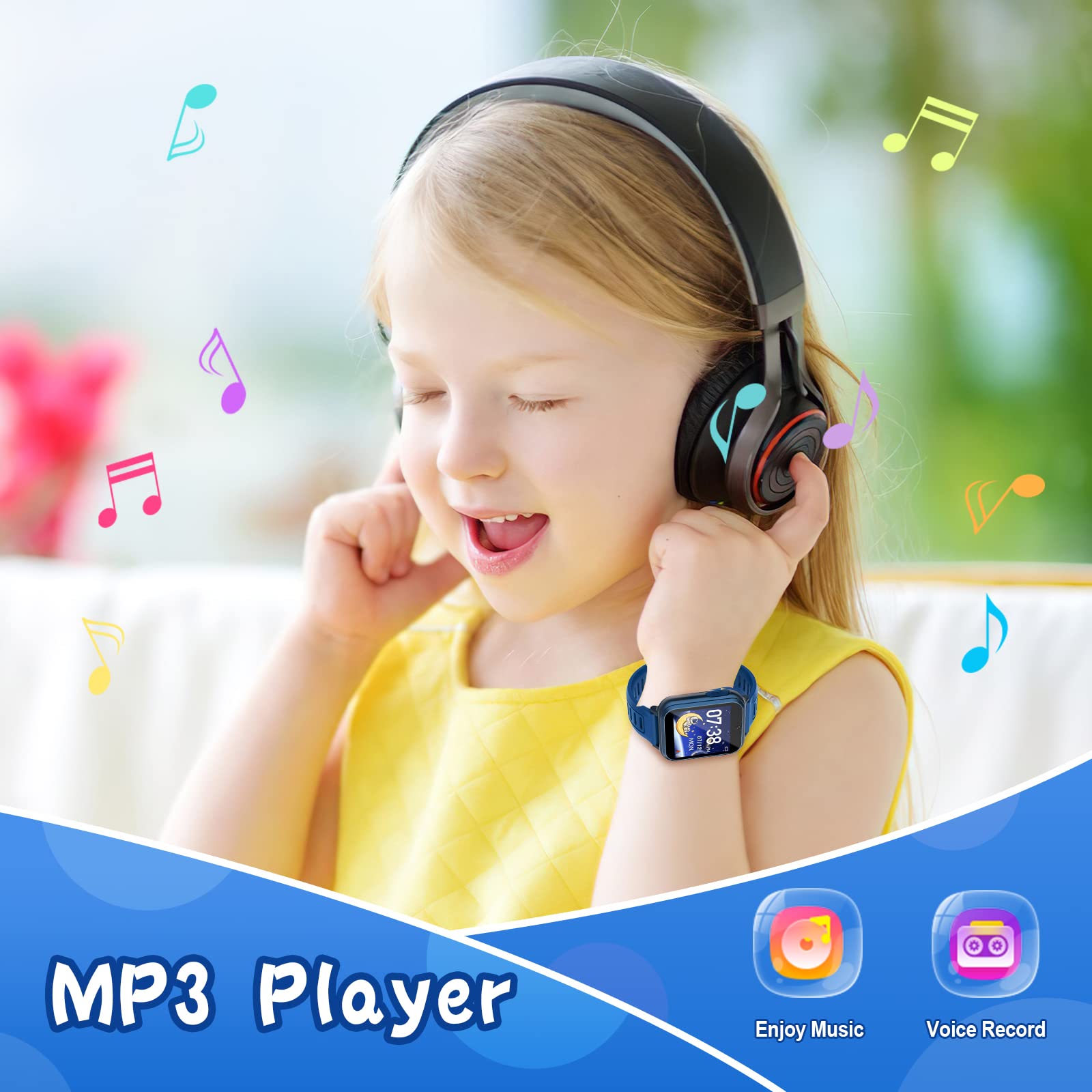 Foto 6 pulgar | Reloj Inteligente Sedzofan Para Niños De 5 A 12 Años Con Cámara De 24 Juegos - Venta Internacional.