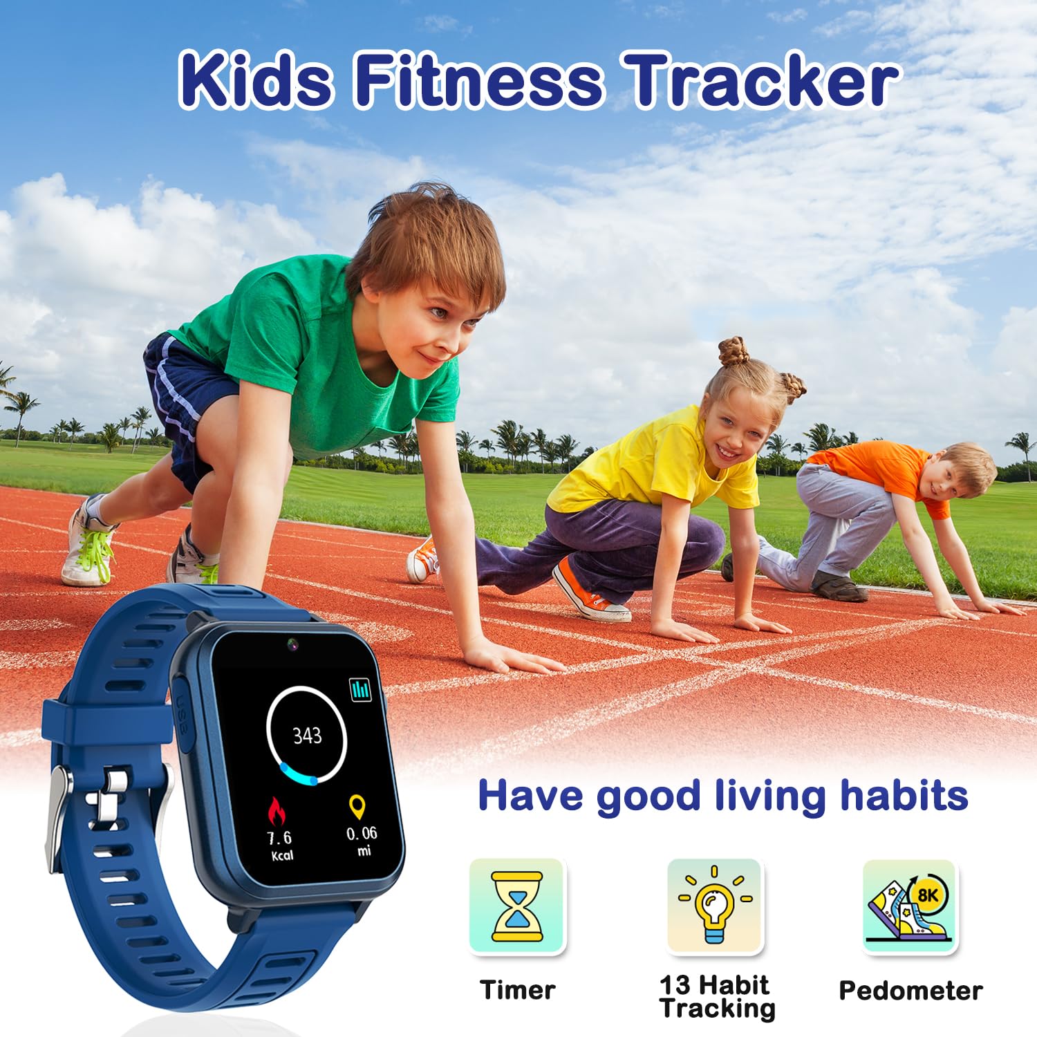 Foto 7 pulgar | Reloj Inteligente Cosjoype Kids con 24 Juegos de Rompecabezas Cámara HD y Música - Venta Internacional