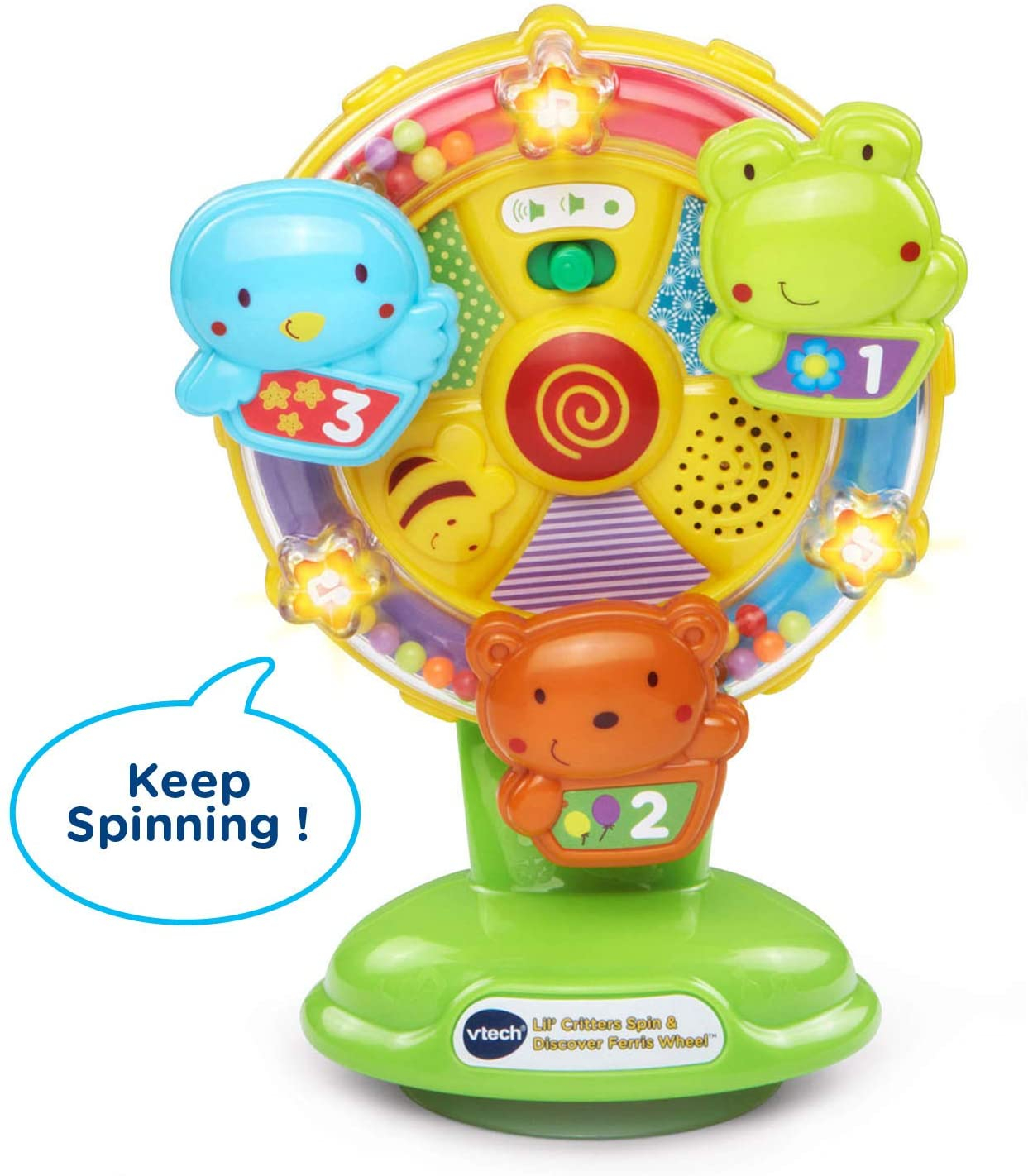 Foto 6 pulgar | Vtech Baby Lil' Critters Gira Y Descubre La Noria Verde - Venta Internacional