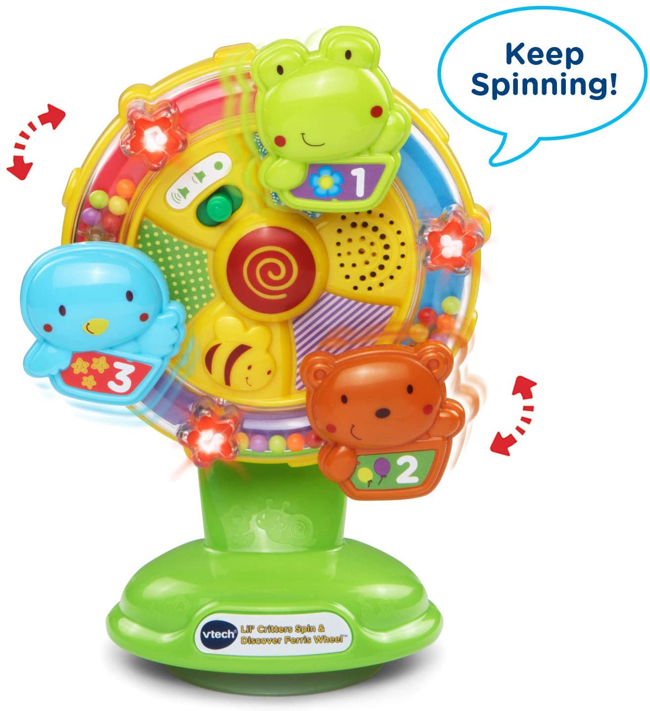 Foto 7 pulgar | Vtech Baby Lil' Critters Gira Y Descubre La Noria Verde - Venta Internacional