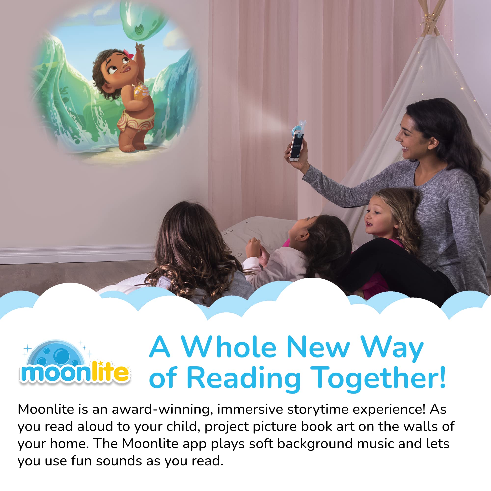 Foto 4 pulgar | Storybook Reel Moonlite Moana Storytime - Venta Internacional