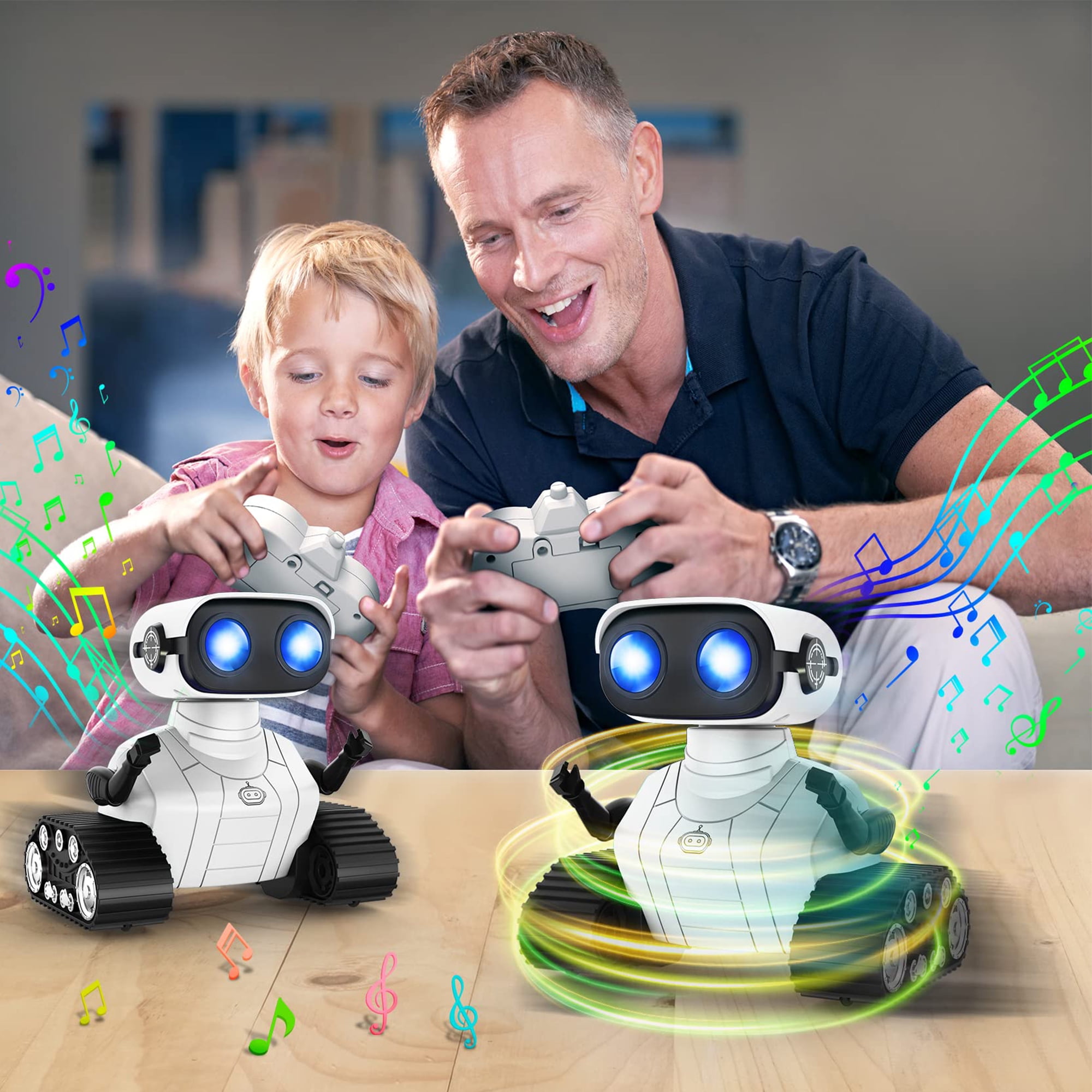 Foto 7 | Robot Rc Recargable Robot Toy Para Niños Con Control Remoto - Venta Internacional