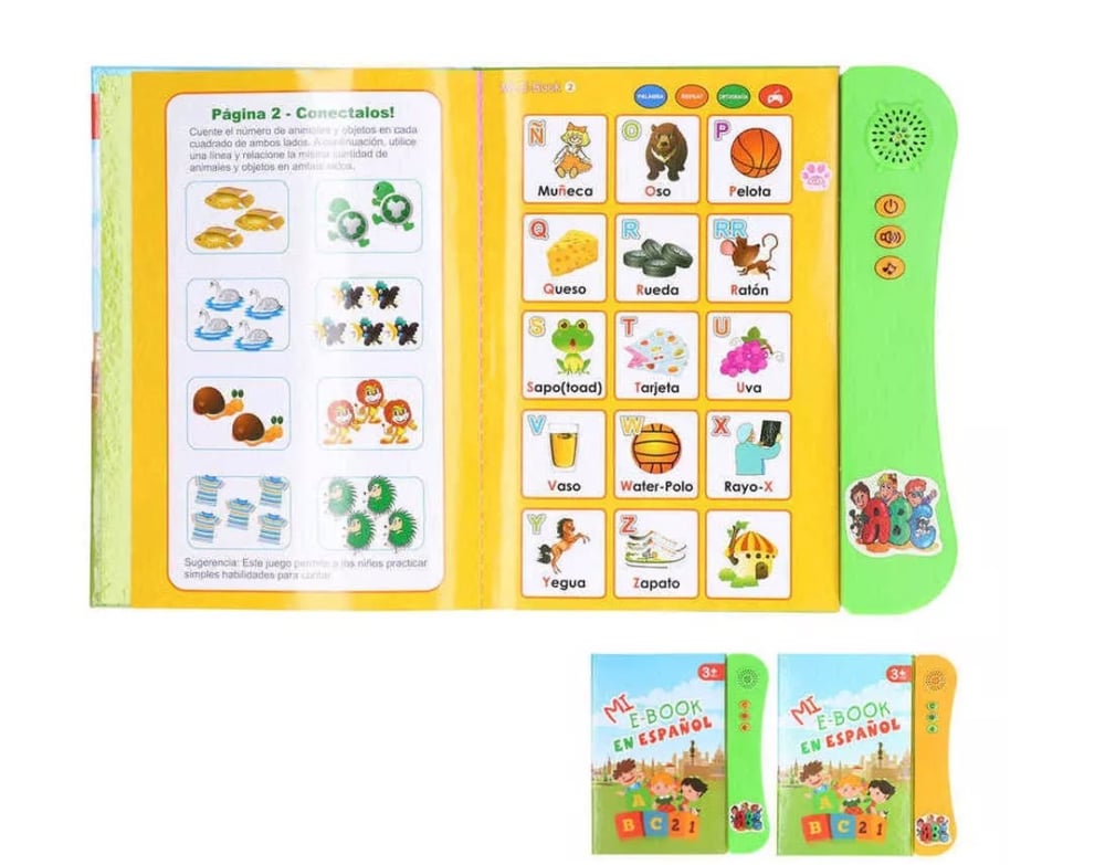 Foto 7 pulgar | Libro Interactivo para Aprender Español con Sonido para Niños de Más de 3 Años - Venta Internacional