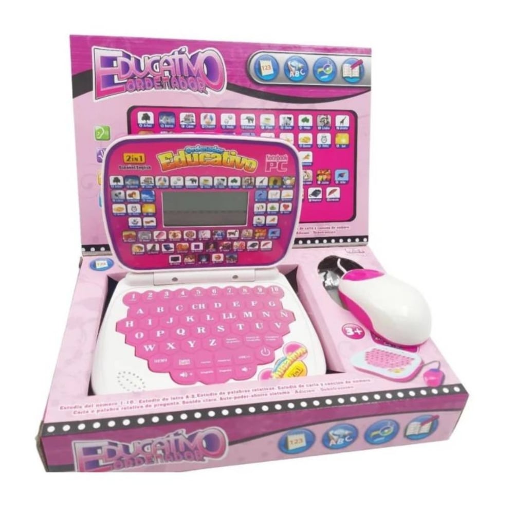 Foto 4 pulgar | Laptop Interactiva Rosa de Juguete-Venta Internacional