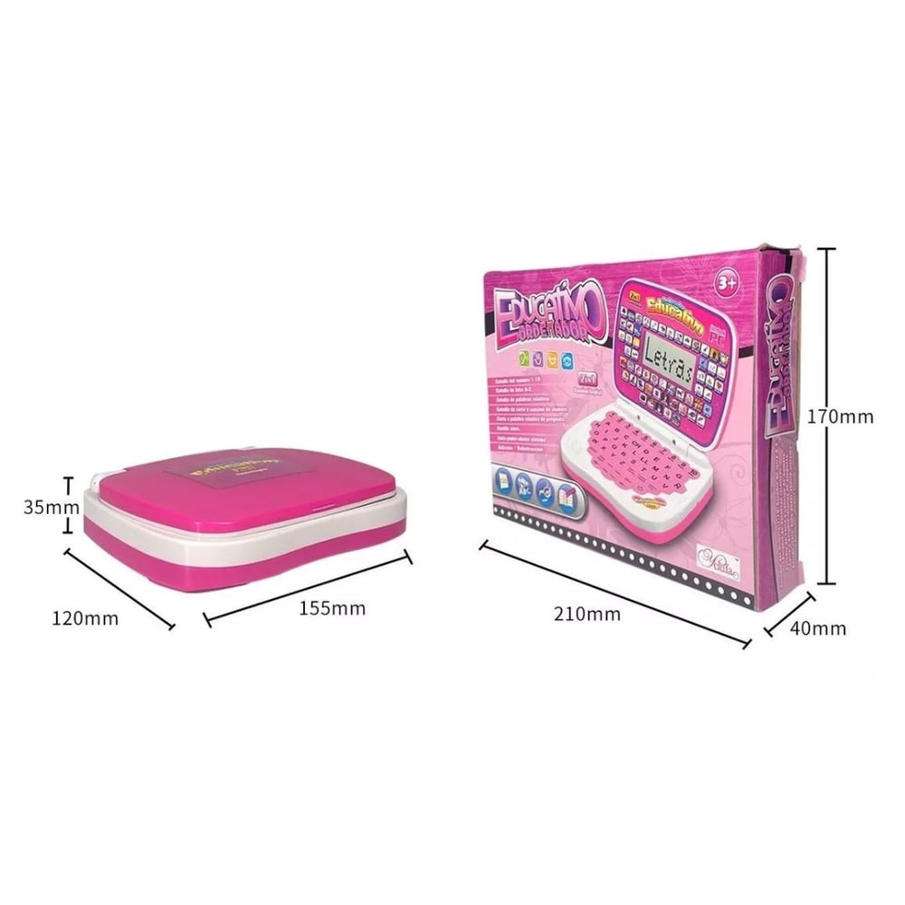 Foto 5 pulgar | Laptop Interactiva Rosa de Juguete-Venta Internacional