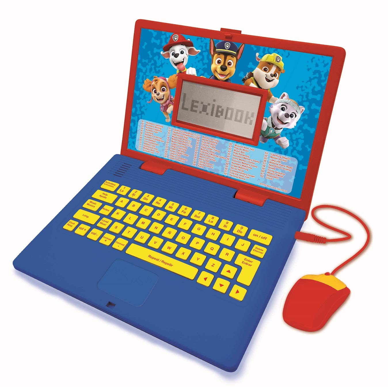 Lexibook Educativo Bilingüe Para Portátil Paw Patrol Kids, Rojo Y Azul - Venta Internacional.