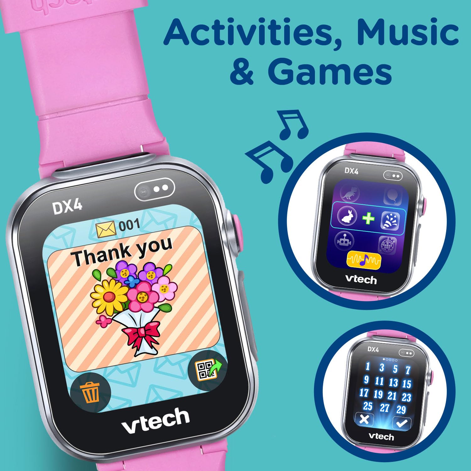 Foto 4 | Reloj Inteligente Vtech Kidizoom Dx4 Con 2 Cámaras, Rosa, Más De 4 Años - Venta Internacional.